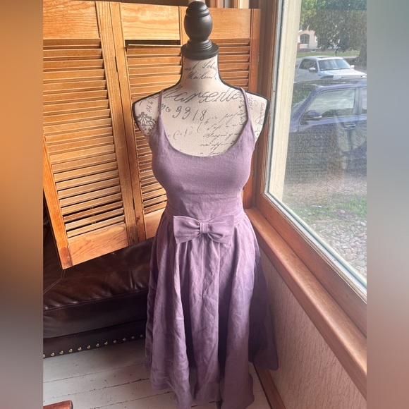 Mantaikotai Dresses & Skirts - Handmade 100% Linen sun dress Mantaikotai Fit n flare summer cottagecore